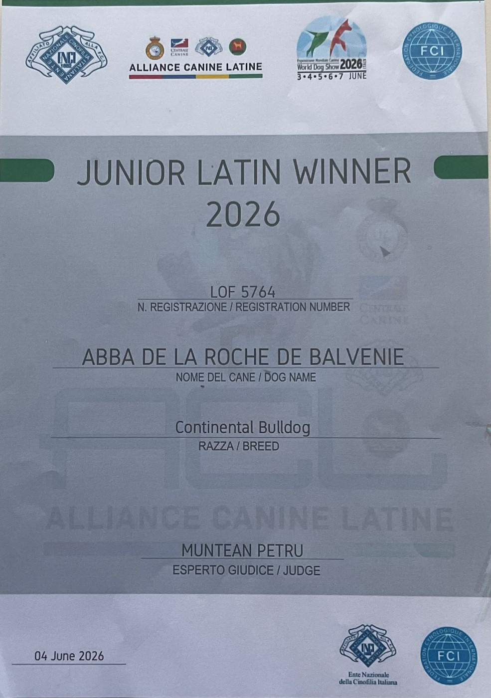 JUNIOR LATIN WINNER 2026