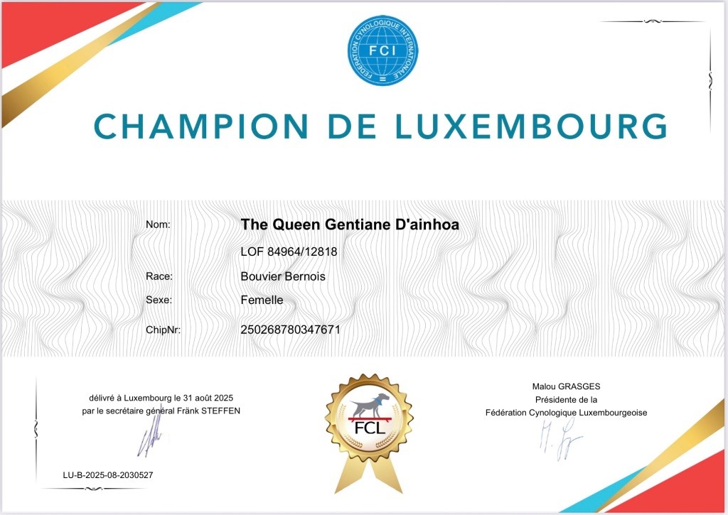 CHAMPIONNE DE LUXEMBOURG 